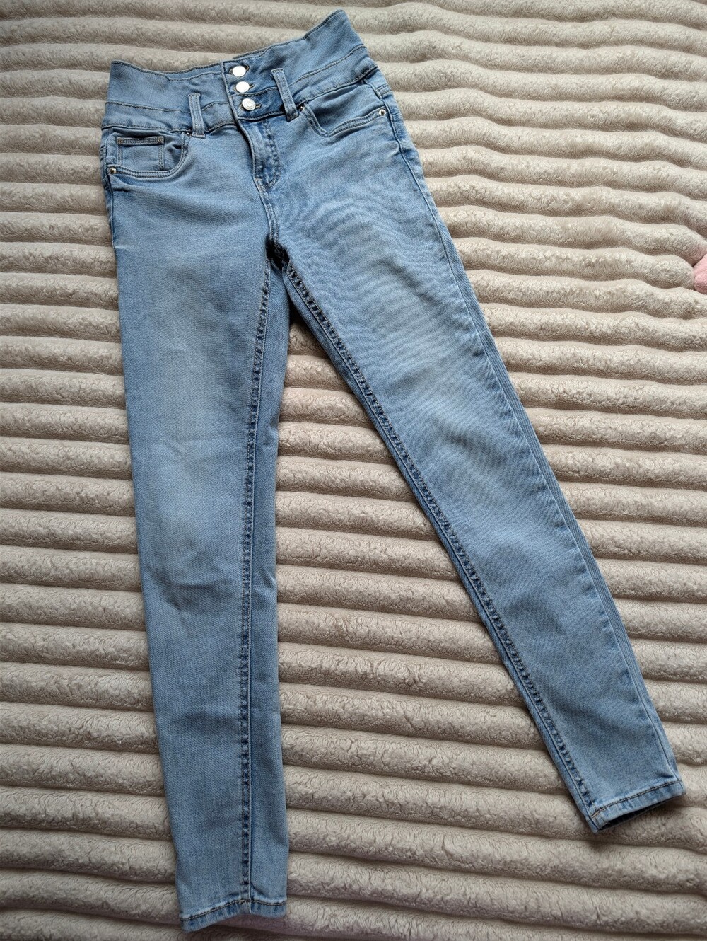 IBIZA Light Blue High-Waist Skinny Jeans